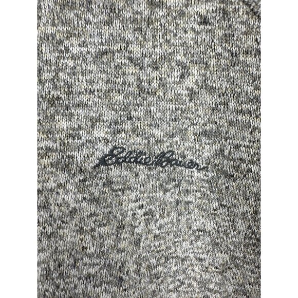 Eddie Bauer Gray 1/4 Zip Pullover Sweater Knit Long Sleeve Men's Size XL - Picture 3 of 9